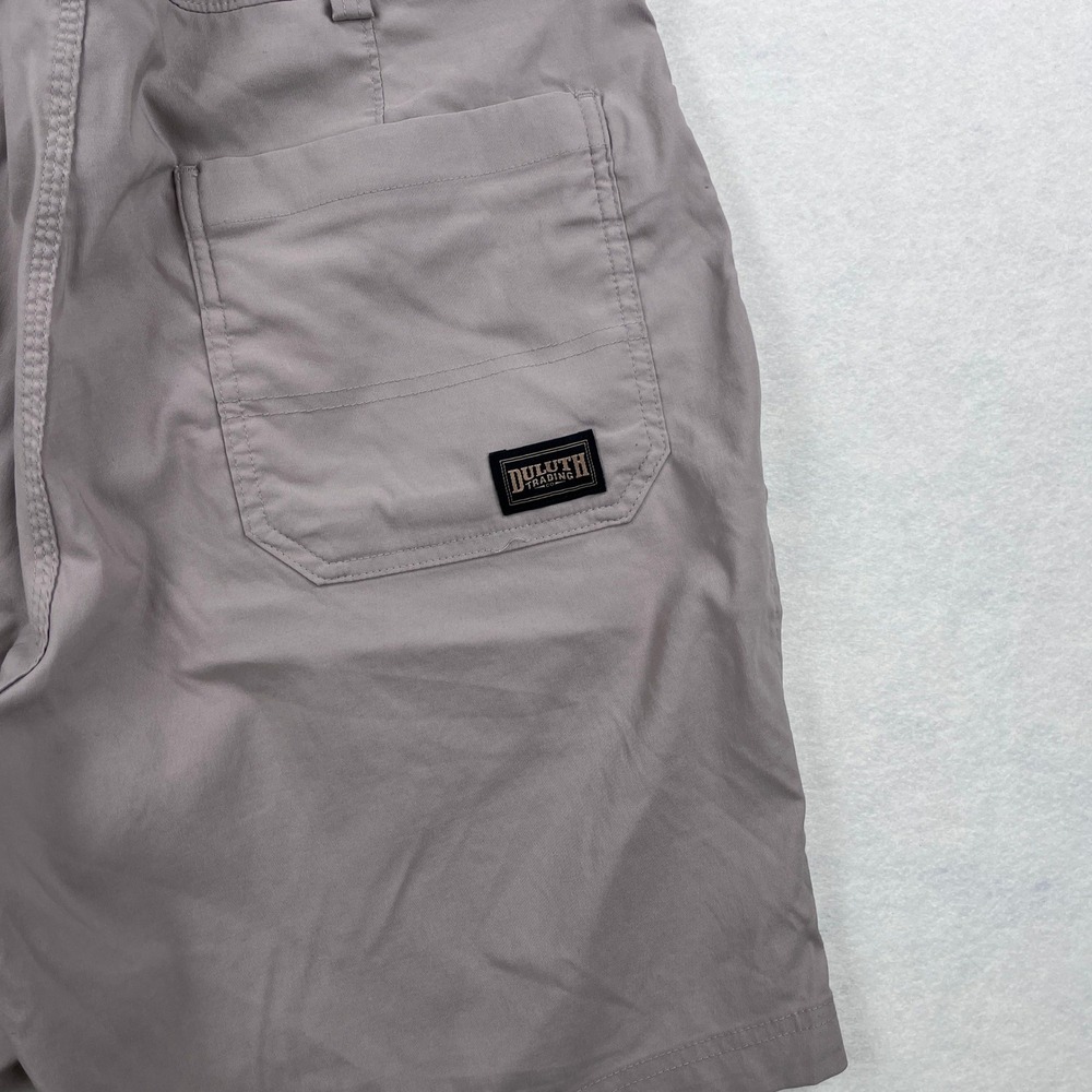 Duluth Trading Co Mens Gray Dry on the Fly Flex Waist Shorts Size 38 Standard - Picture 5 of 7